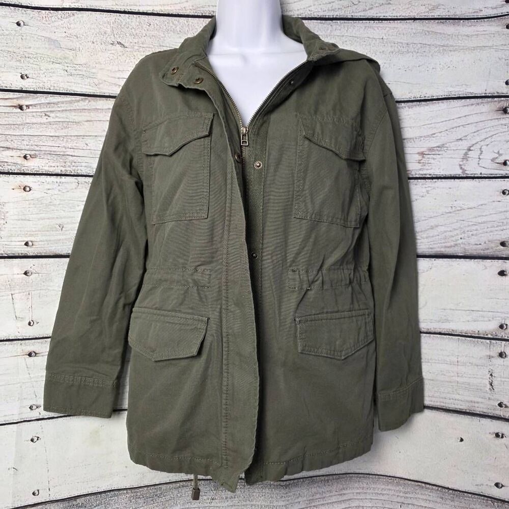 Universal Thread Olive Utility Hooded Jacket S